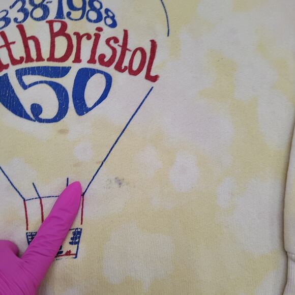 Vintage 1988 South-Bristol Sweatshirt Womens Large 21x22 USA - Picture 12 of 14